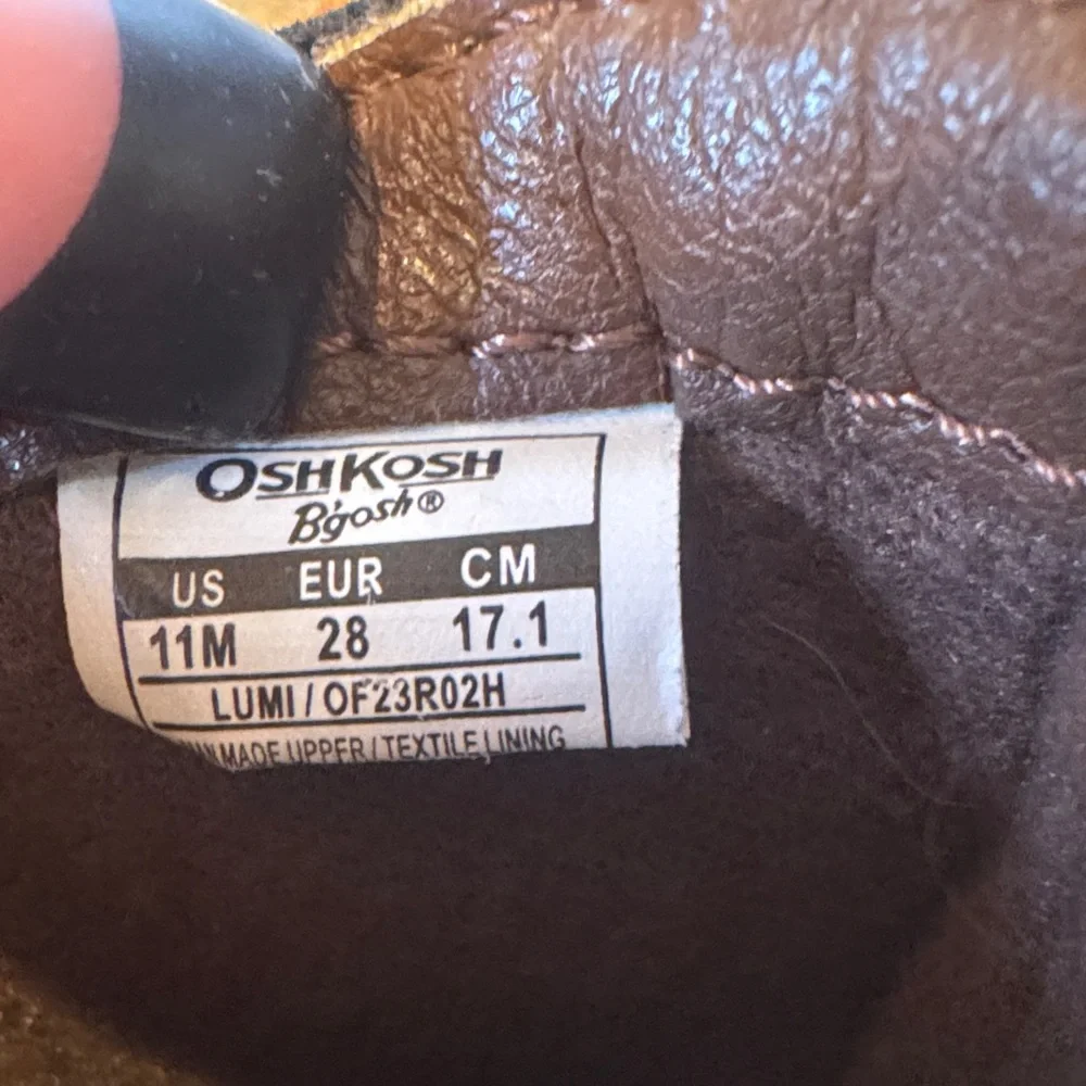 OshKosh B'gosh Brown Leather Footwear - Picture 2 of 7